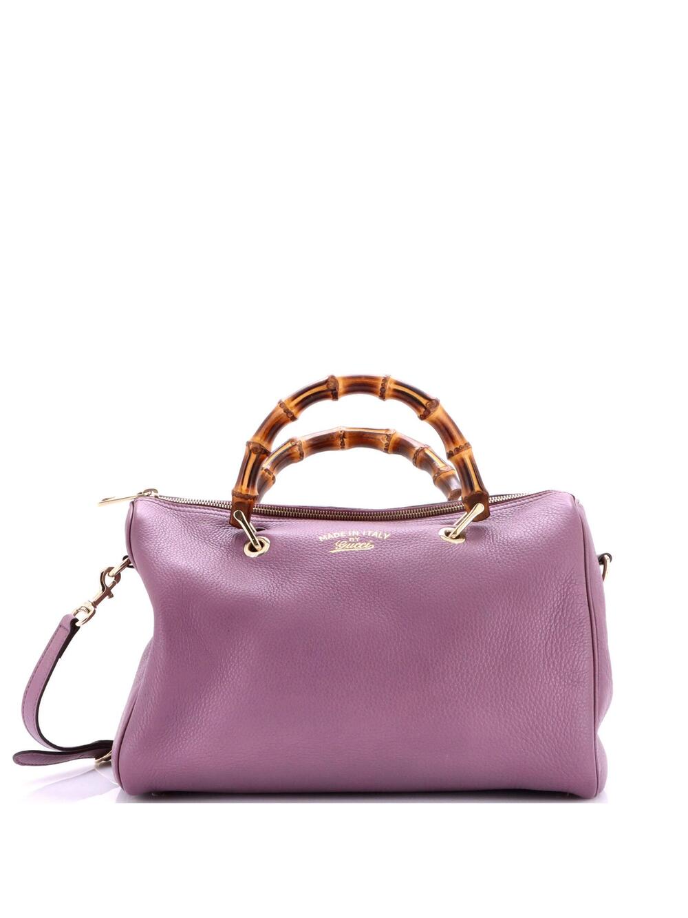 Gucci Bamboo Shopper Boston Bag Leather #276496G95B